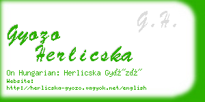 gyozo herlicska business card